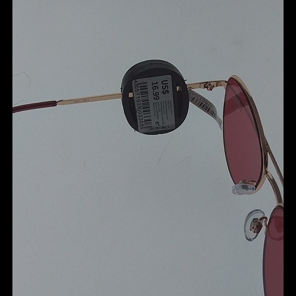 gold frame rose lens sunglasses 3 for 1 - Picture 6 of 7